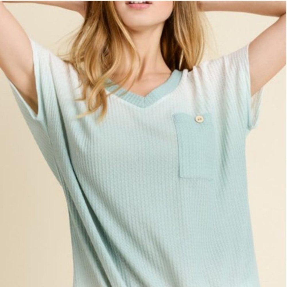 Mint Ombre Top